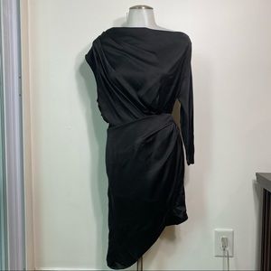DO+BE Asymmetrical Satin Dress